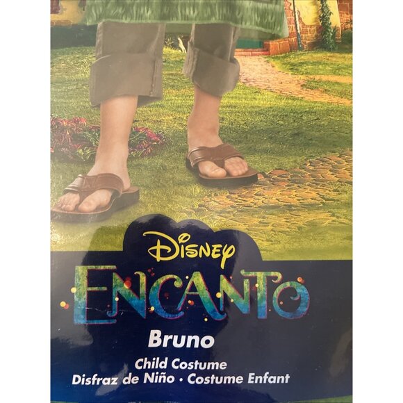 Disguise Disney Encanto Bruno Costume Boys Size S 4-6 Hooded Outfit Movie - Picture 11 of 14